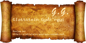 Glattstein Györgyi névjegykártya